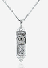 תליון מזוזה משובץ מפואר